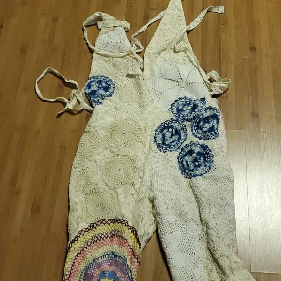 Free People Cream and Multicolor Jumpsuit - Picture 2 of 10